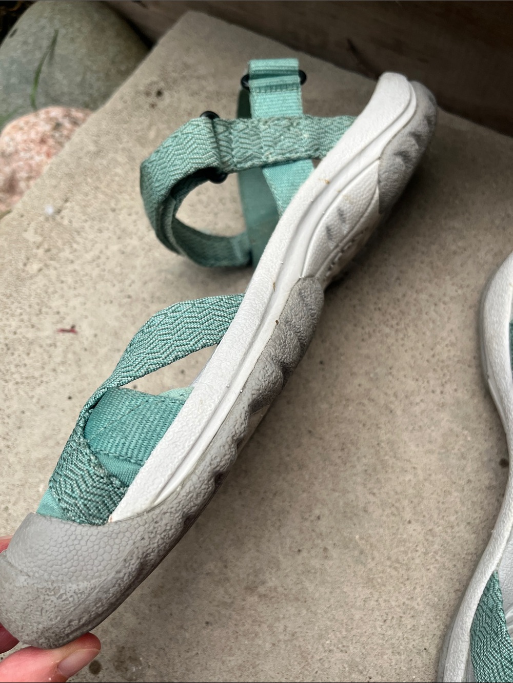 KEEN Bali Strap Sandals Aqua Green Sport Comfort Hiking Women’s Size 8.5 GUC - Picture 6 of 11